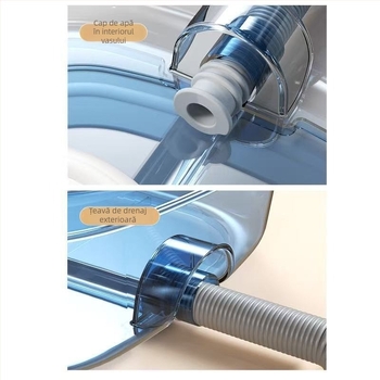 Vas de spălat păr acasă, în poziție orizontală, din plastic, pentru vârstnici, gravide și pacienți în îngrijire la pat (Material: Plastic; Marcă: Altă; Specificație: 1)