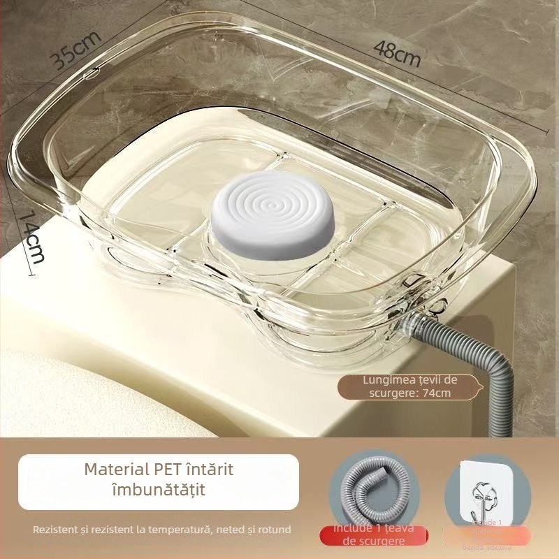Vas de spălat păr acasă, în poziție orizontală, din plastic, pentru vârstnici, gravide și pacienți în îngrijire la pat (Material: Plastic; Marcă: Altă; Specificație: 1)