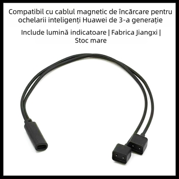 Cablu magnetic USB-C pentru încărcare Huawei Band 3 Smart Glasses — EVI-CG010, 1-2 cablu magnetic