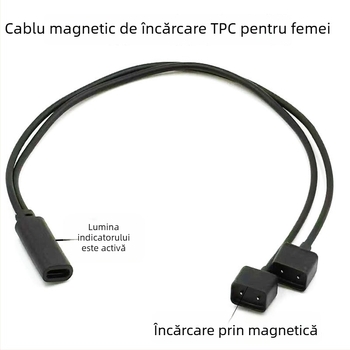 Cablu magnetic USB-C pentru încărcare Huawei Band 3 Smart Glasses — EVI-CG010, 1-2 cablu magnetic