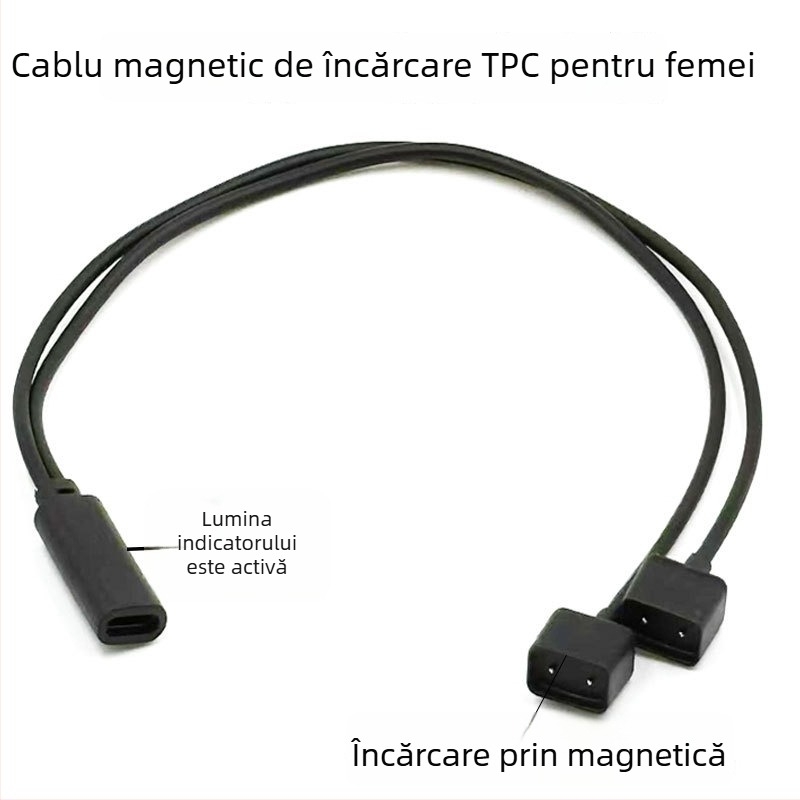 Cablu magnetic USB-C pentru încărcare Huawei Band 3 Smart Glasses — EVI-CG010, 1-2 cablu magnetic
