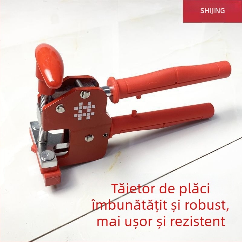 Tile Pusher: Tip T – împingător cu șină pentru plăci – ușor, multifuncțional