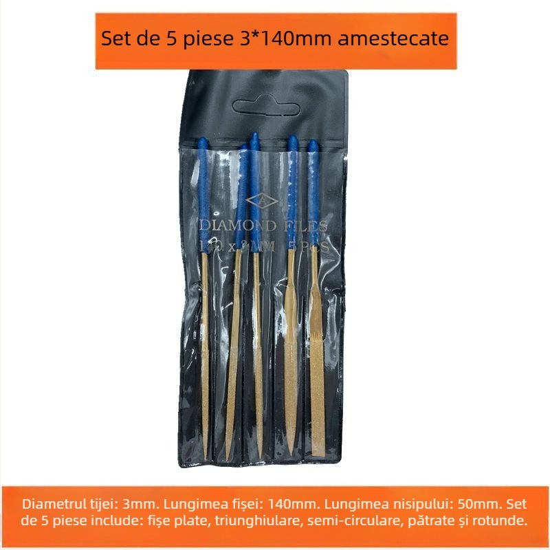 Chaohuidong fișe diamantate electroplate din aliaj, pentru prelucrarea sticlei — forme asortate: semicerc, plat, triunghi