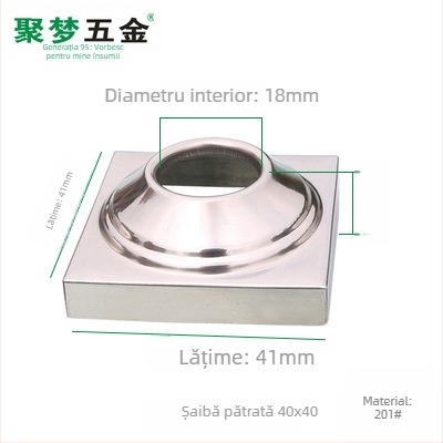 Bază pentru steag din oțel inoxidabil și suport, model 25–120 mm, placare electro, stil modern