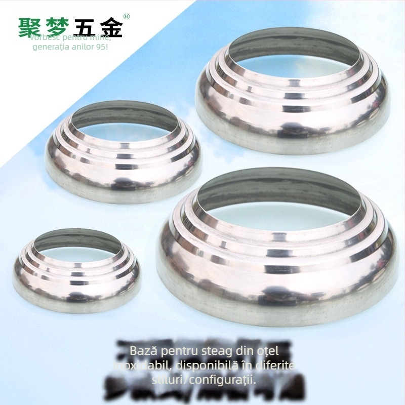 Bază pentru steag din oțel inoxidabil și suport, model 25–120 mm, placare electro, stil modern