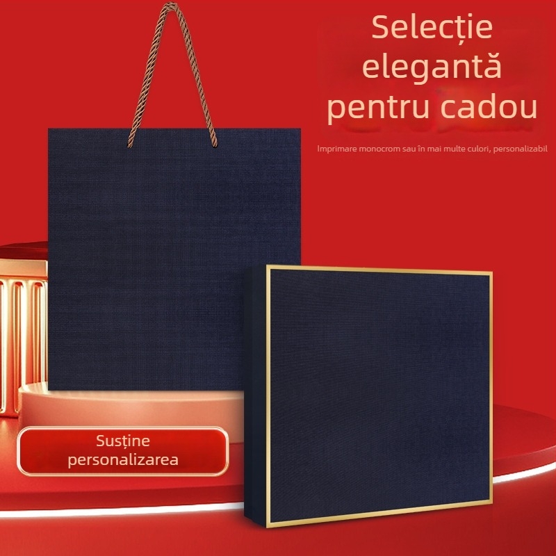 Set cadouri de afaceri cu termos, caiet, logo personalizat și cutie cadou pentru birou