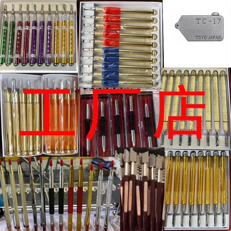 Yuesong tăietor cu role pentru sticlă și plăci – oțel tungsten și vârf diamant, pentru tăierea sticlei și plăcilor