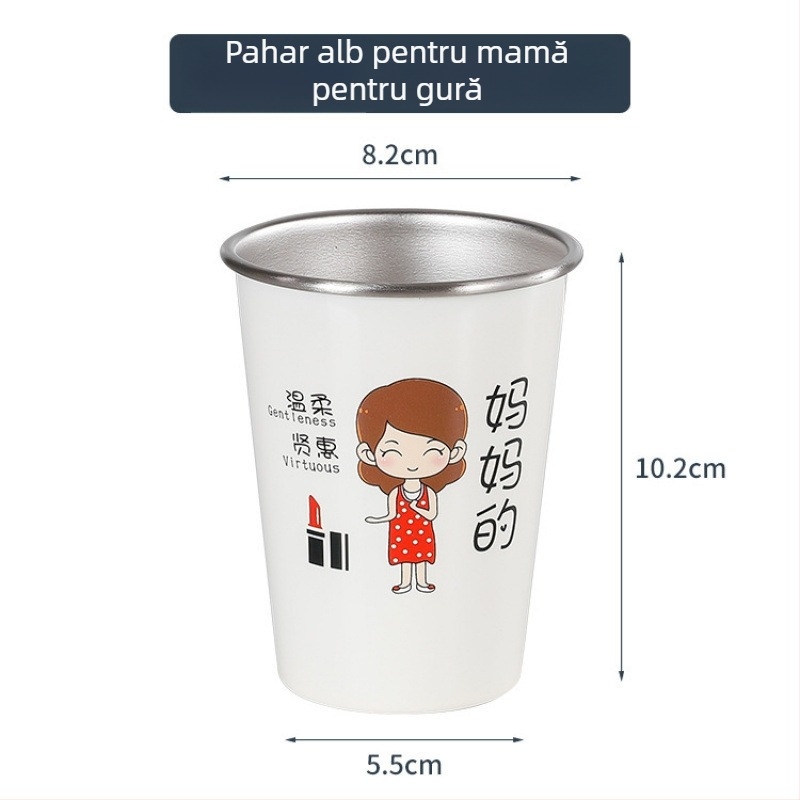 Ceaşa pentru periute de dinți, montată pe perete, pentru familie, material: floare de mătase