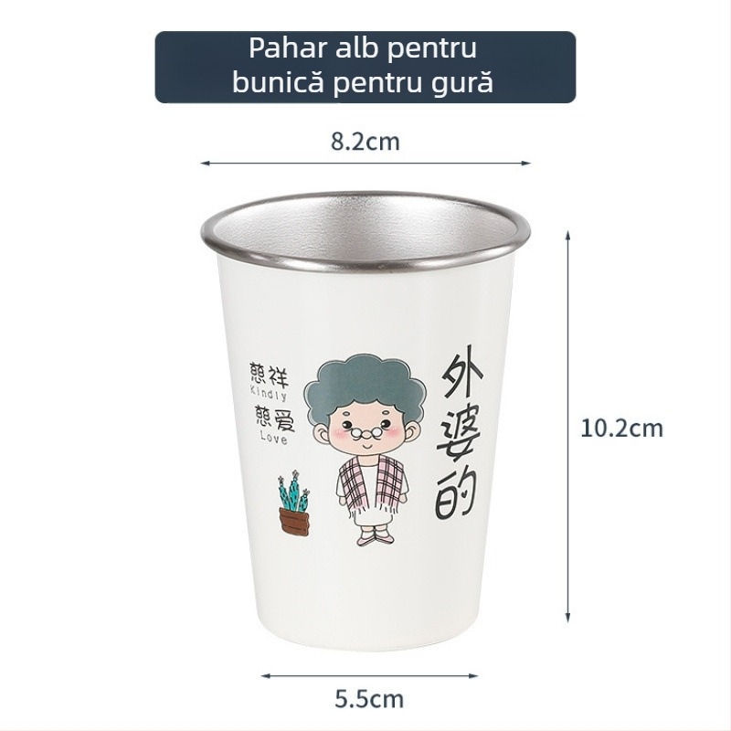 Ceaşa pentru periute de dinți, montată pe perete, pentru familie, material: floare de mătase