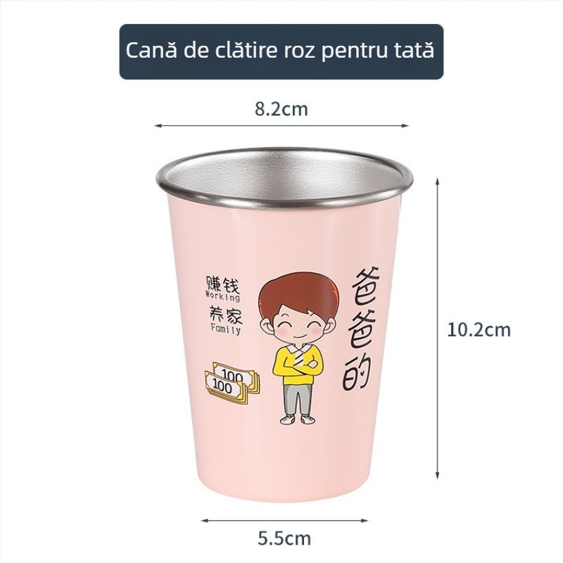 Ceaşa pentru periute de dinți, montată pe perete, pentru familie, material: floare de mătase