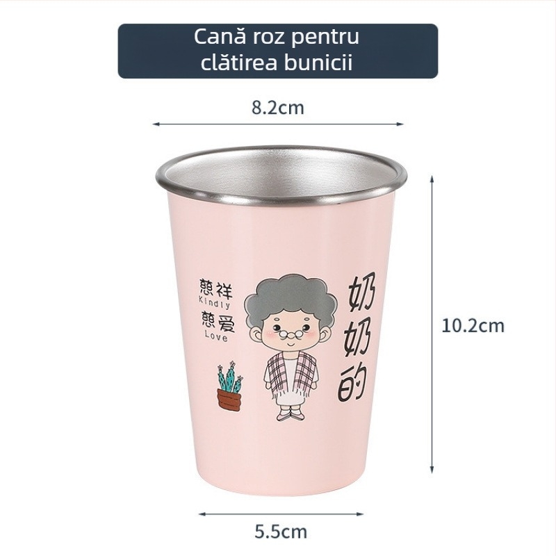 Ceaşa pentru periute de dinți, montată pe perete, pentru familie, material: floare de mătase