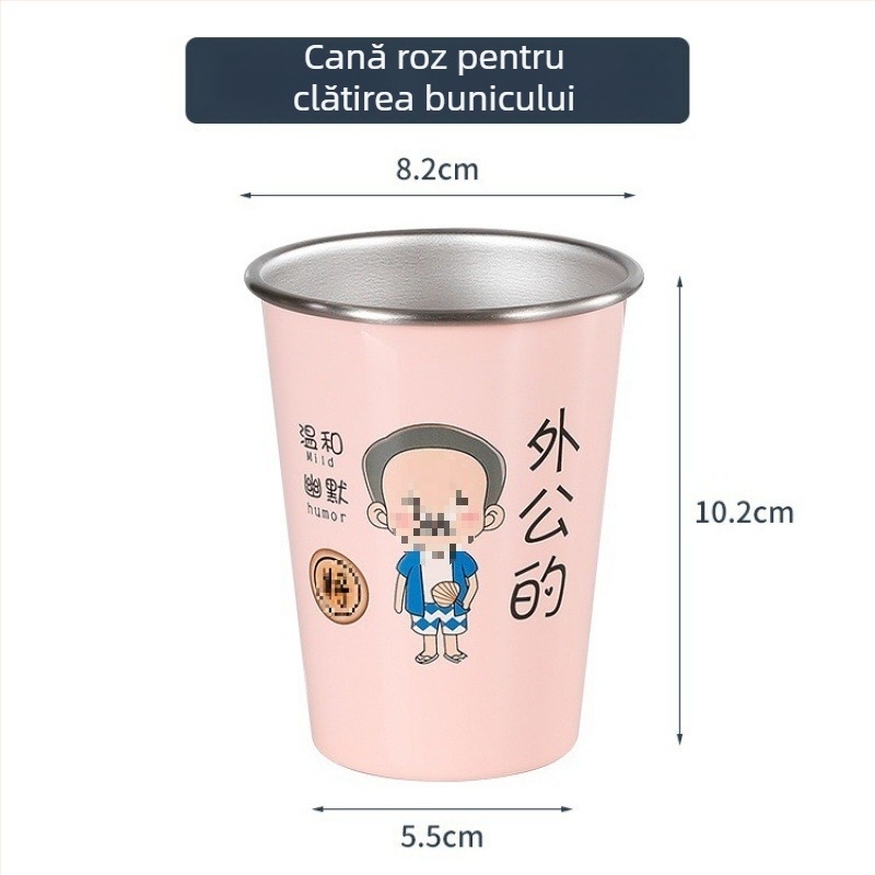 Ceaşa pentru periute de dinți, montată pe perete, pentru familie, material: floare de mătase