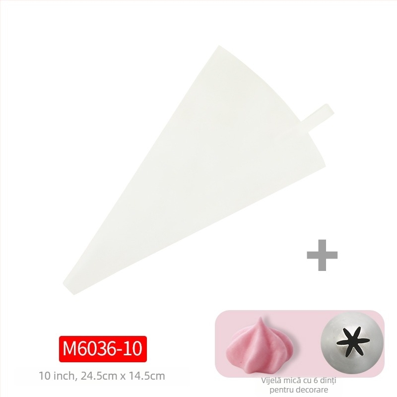 Poșetă de decor TPU - Reutilizabilă, Vârf din silicon alimentar pentru decorare