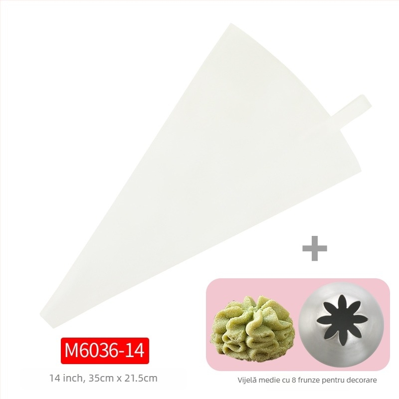 Poșetă de decor TPU - Reutilizabilă, Vârf din silicon alimentar pentru decorare