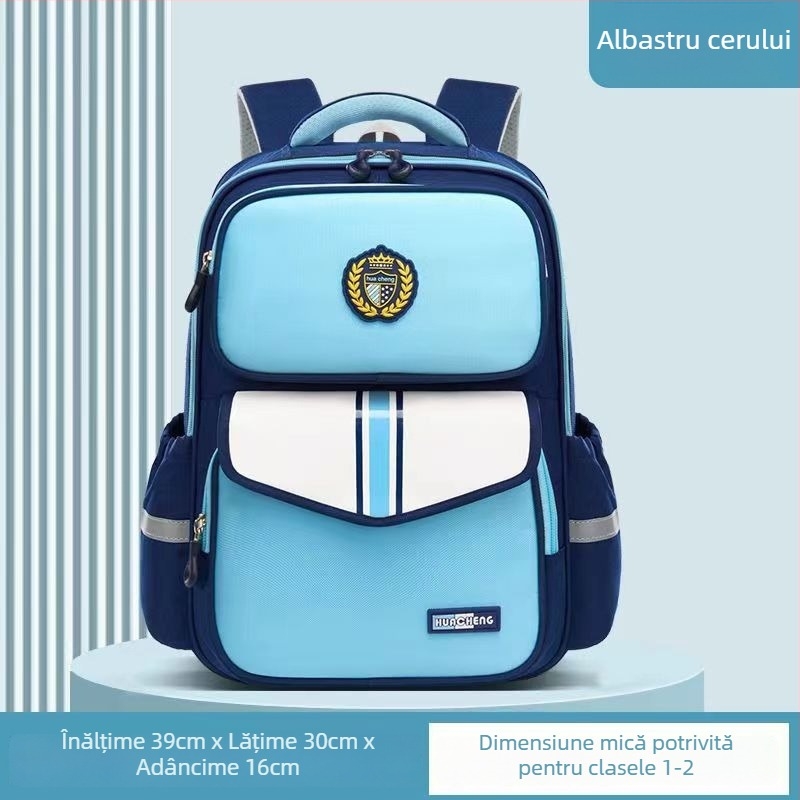 Rucsac școlar cu protecție a coloanei, din Oxford, capacitate mare, respirant și ultraușor pentru clasele 1–6