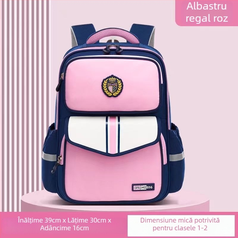 Rucsac școlar cu protecție a coloanei, din Oxford, capacitate mare, respirant și ultraușor pentru clasele 1–6