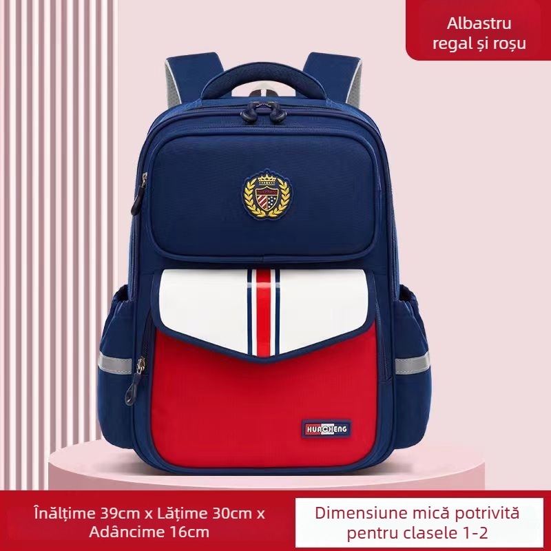 Rucsac școlar cu protecție a coloanei, din Oxford, capacitate mare, respirant și ultraușor pentru clasele 1–6