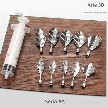 Duză de decorare pentru patiserie – oțel inoxidabil, formă neregulată, unealtă de decorare