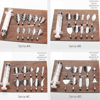 Duză de decorare pentru patiserie – oțel inoxidabil, formă neregulată, unealtă de decorare