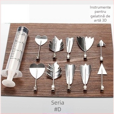 Duză de decorare pentru patiserie – oțel inoxidabil, formă neregulată, unealtă de decorare