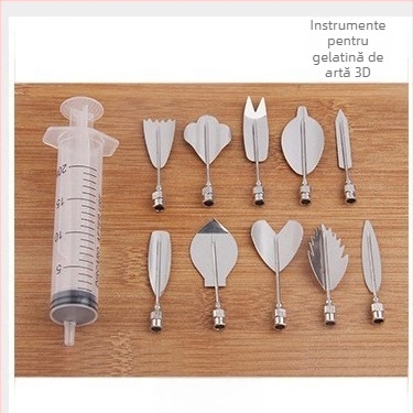 Duză de decorare pentru patiserie – oțel inoxidabil, formă neregulată, unealtă de decorare