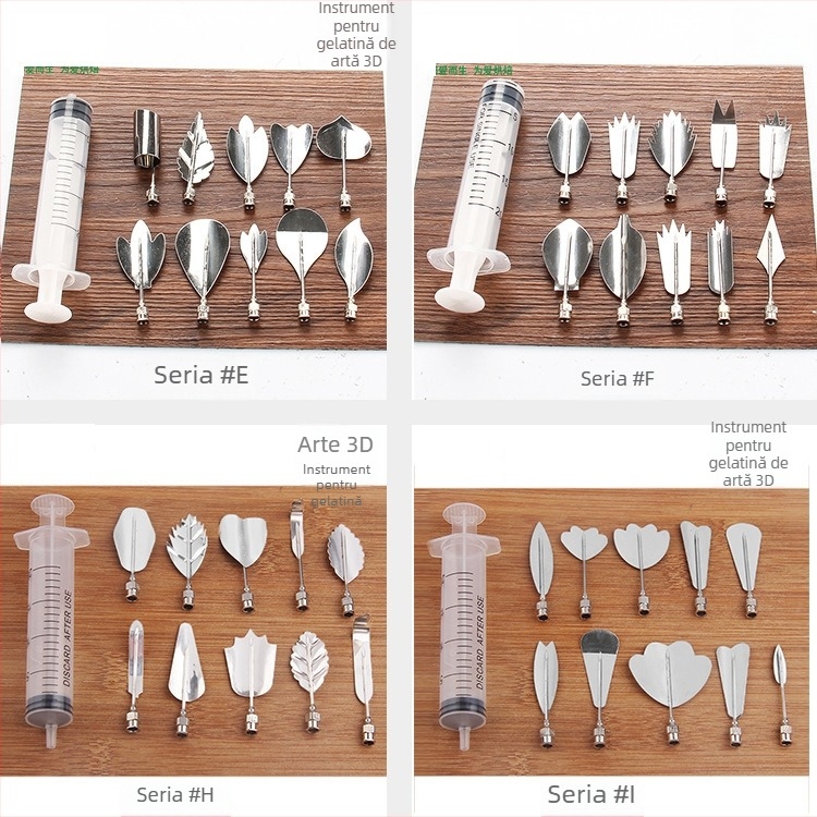 Duză de decorare pentru patiserie – oțel inoxidabil, formă neregulată, unealtă de decorare