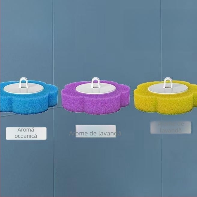 Set de perie de toaletă de unică folosință, montat pe perete, lavabil, capete antibacteriene (24/48/72) și arome: lămâie, lavandă, ocean