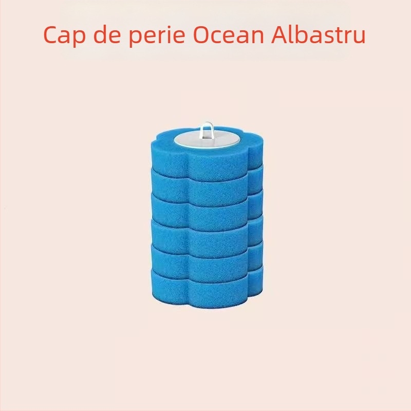 Set de perie de toaletă de unică folosință, montat pe perete, lavabil, capete antibacteriene (24/48/72) și arome: lămâie, lavandă, ocean