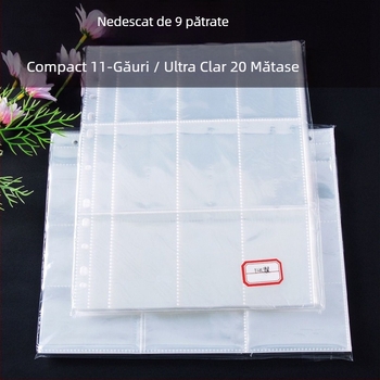 Pagină de albume pentru carduri K-pop, 11 găuri, compactă și durabilă