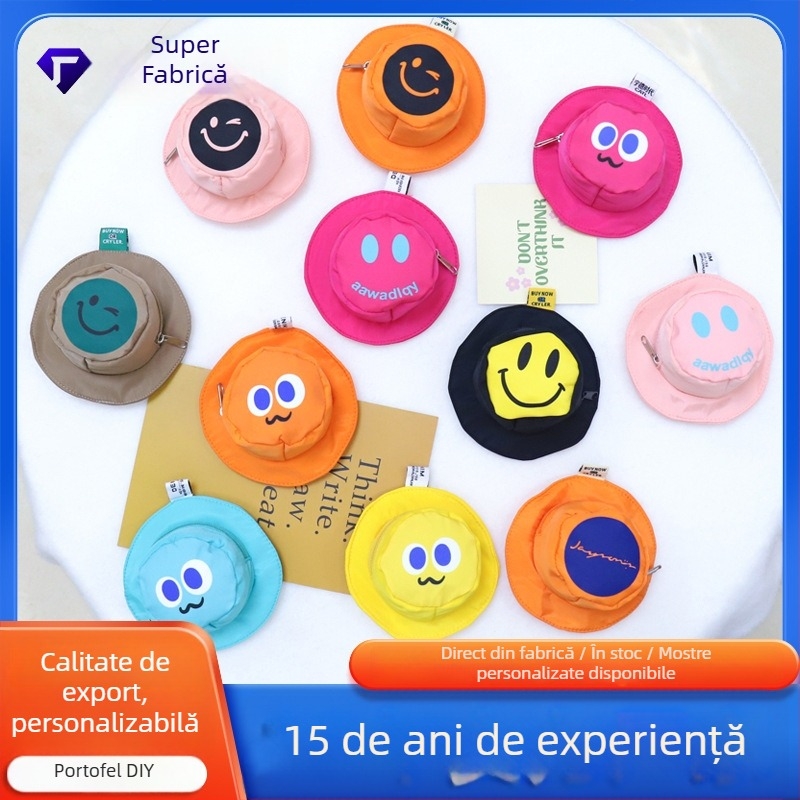 Huayang Portofel pentru Monede, Poliester, Model Zâmbet, Stil Urban Minimalist, Unisex, Căptușit cu Oxford