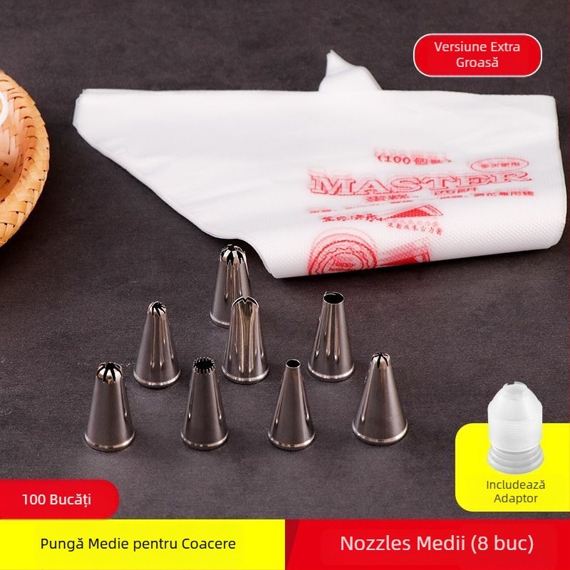 Pungă pentru decorare din PET, set de 100 bucăți, Little Chef Girl