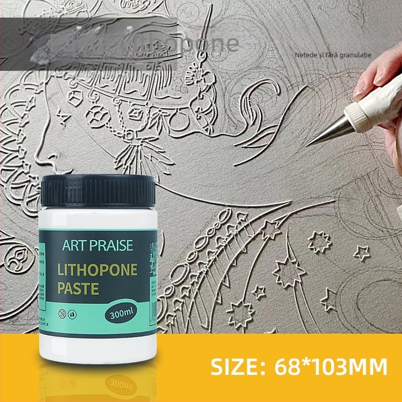 Material de bază pentru pictură în ulei cu pastă de extrudare și pastă de drenaj pentru picturi 3D decorative