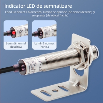 Senzor optoelectronic cu fascicul laser IR prin rază, 20 m distanță de detectare, alimentare 12 V, răspuns 1 μs, IP65
