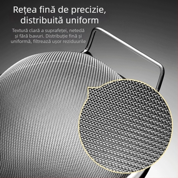 Sita din oțel inoxidabil pentru făină cu plasă, mâner, pentru îndepărtarea uleiului și a spumei, filtru de lapte de soia