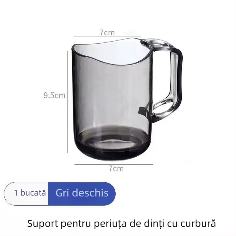 Cupa de clătire pentru copii, montaj magnetic pe perete, spațiu de depozitare pentru periuțe și pastă de dinți, din plastic
