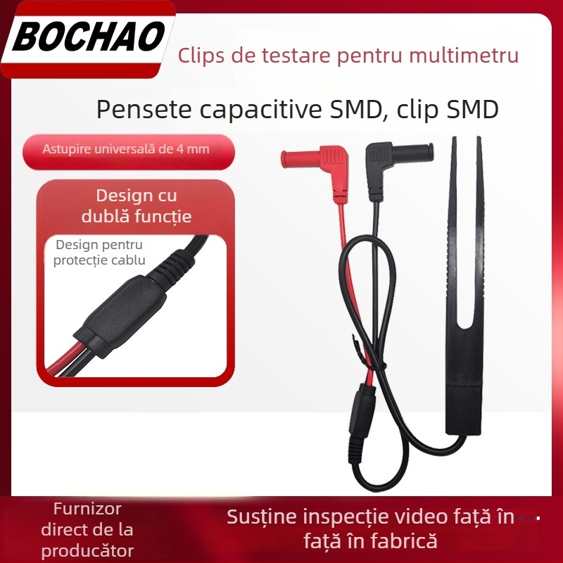 Bo Super Electric Power BC0001025300 — Clip SMD placat cu nichel, 1 la 2, pentru măsurători cu multimetrul
