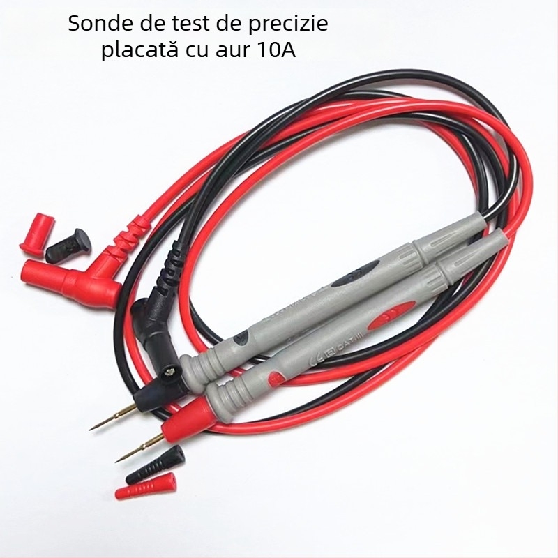 Sondă de test pentru multimetru, vârf fin special, 1000V 10A, vârf din cupru placat cu aur, cablu PVC — Zhentai Zhizao, Model 10A Large Pen