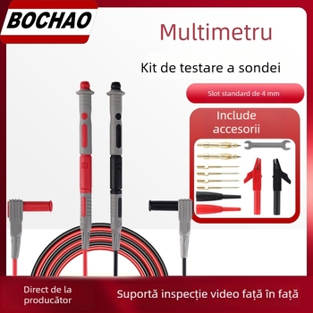 Kit de sonde pentru multimetru cu sonde detasabile, pentru multimetre digitale, izolație ABS, model BC0006011900, compatibil cu echipamente de testare