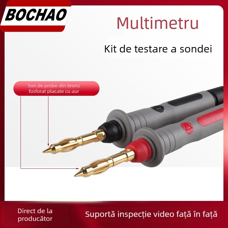 Kit de sonde pentru multimetru cu sonde detasabile, pentru multimetre digitale, izolație ABS, model BC0006011900, compatibil cu echipamente de testare