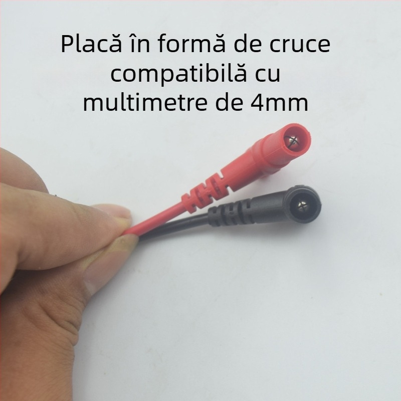 Zhentai Zhijian 223 Cablu de test pentru multimetrul cu clemă crocodilă de 10 mm, PVC, 20A