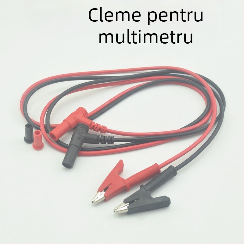Zhentai Zhijian 223 Cablu de test pentru multimetrul cu clemă crocodilă de 10 mm, PVC, 20A