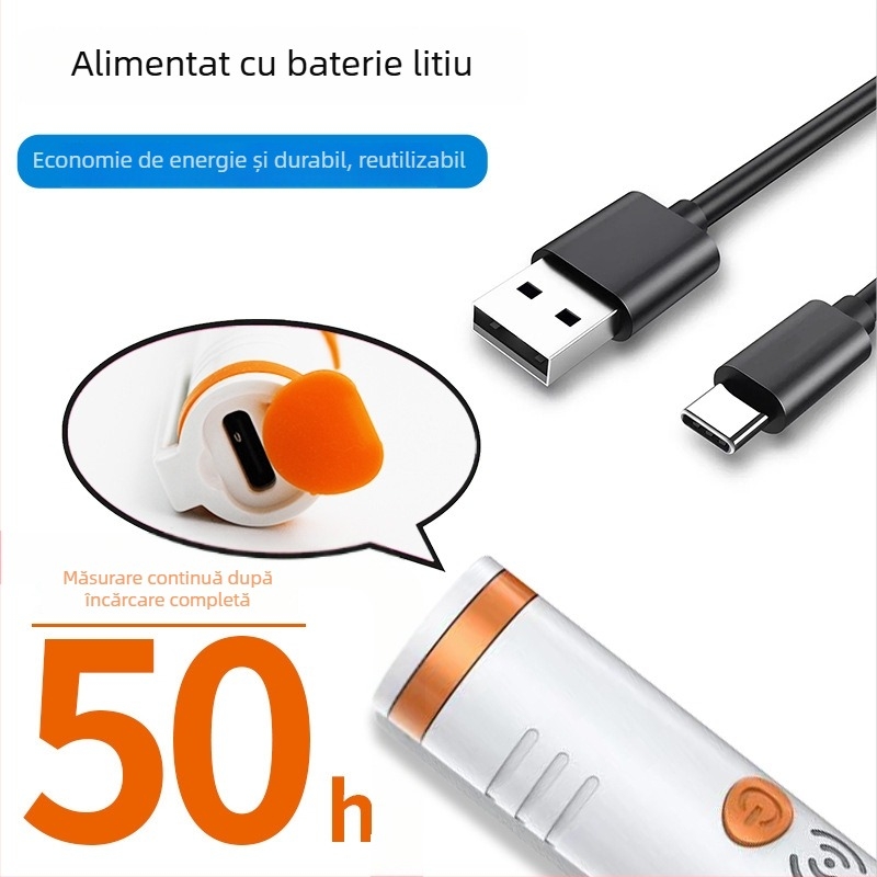 Detector digital în stil pix pentru radiația nucleară, model HFS-P3, interval de măsură 0.05–50, detectează raze X, gamma și beta, precizie 17%