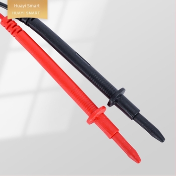 Probe de test pentru multimetru - izolație PVC, vârfuri filetate, utilizare universală, model: cablu de test
