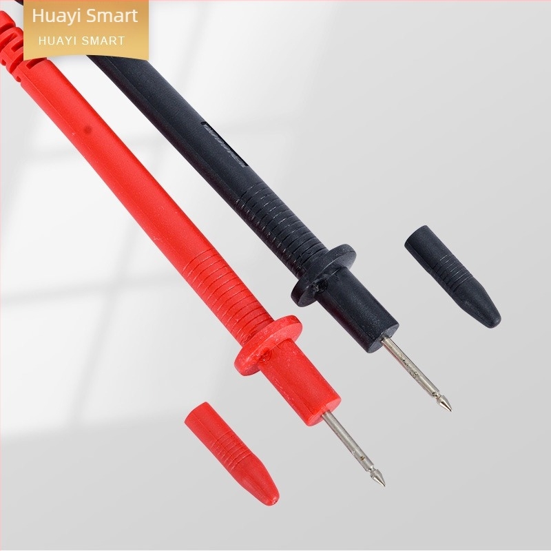 Probe de test pentru multimetru - izolație PVC, vârfuri filetate, utilizare universală, model: cablu de test