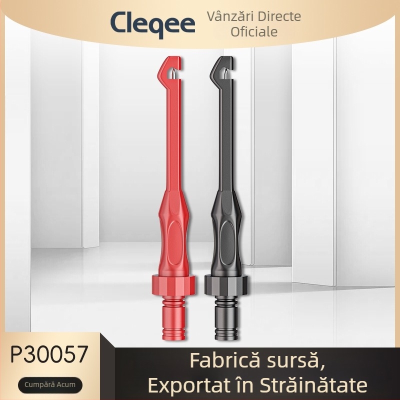 Sondă de test Back Probe cu cârlig – Cleqee P30057 | Filetare ne-distructivă, Înțepare rapidă