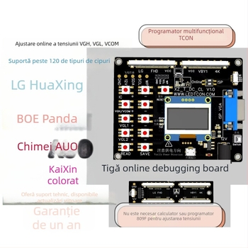 Instrument portabil de testare pentru reglarea tensiunii plăcii logice (VGH/VGL/VCOM), reglaj online fără PC, programare offline, pentru reparații de televizoare
