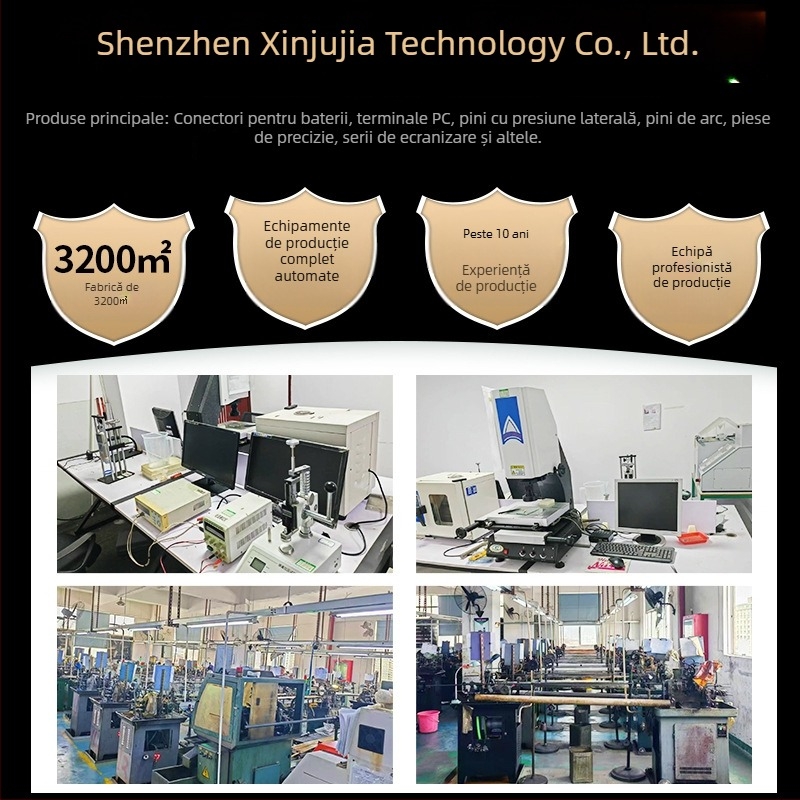 Conector Pogopin, alamă, pin cu arc placat cu aur, tip patch, pentru ceasuri inteligente și căști Bluetooth, pin de încărcare conductiv