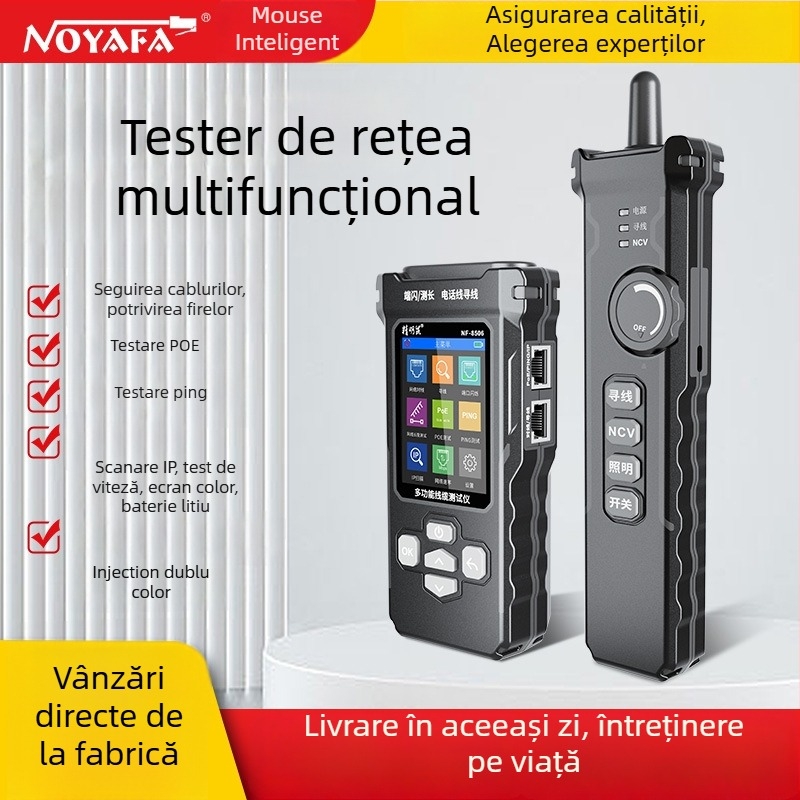 NF-8506 Instrument de testare a rețelei cu identificare și potrivire a liniilor; greutate 0.38 kg; garanție 1 an.