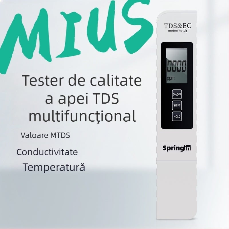 MIUS tester TDS trei în unu pentru calitatea apei în acvariu
