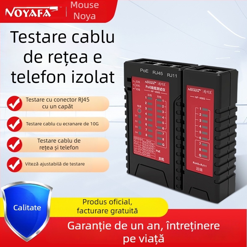 NF-468S instrument de testare rețea, detecție a întreruperii liniei, testare a conectorului pe o singură parte și alimentare POE